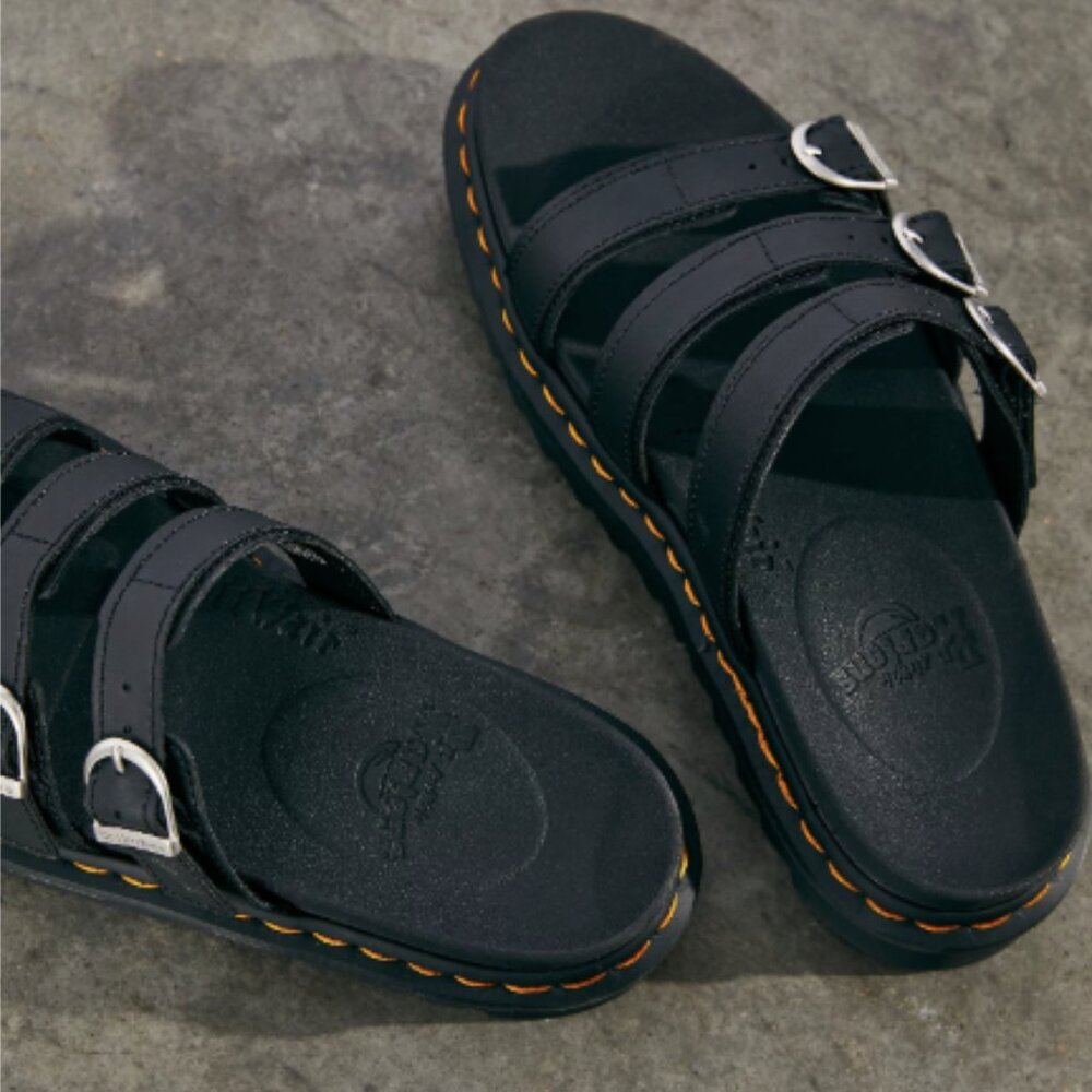 Dr. Martens Blaire Slide Slip On 3 Buckle Sandals Size 6